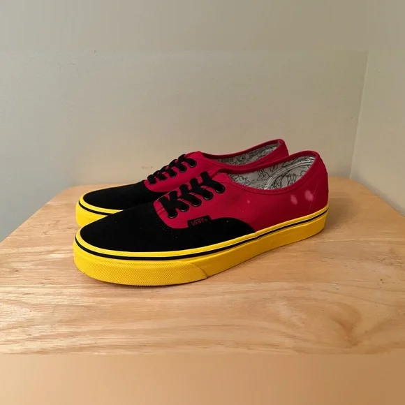 Vans Shoes Used Vans X Disney Authentic Shoes Us 85 Ws Mickey
